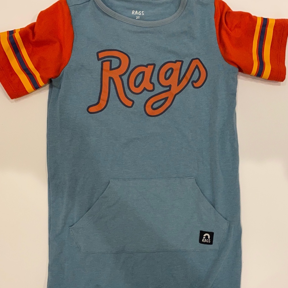 Rags to Raches Retro Baseball Short Rag - 2T